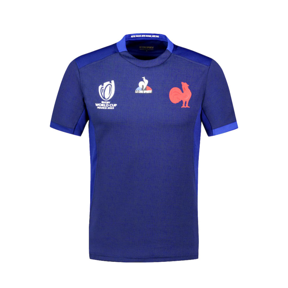 France RWC 2023 Rugby Home Shirt (Kids) Product - Football Shirts Le Coq Sportif   