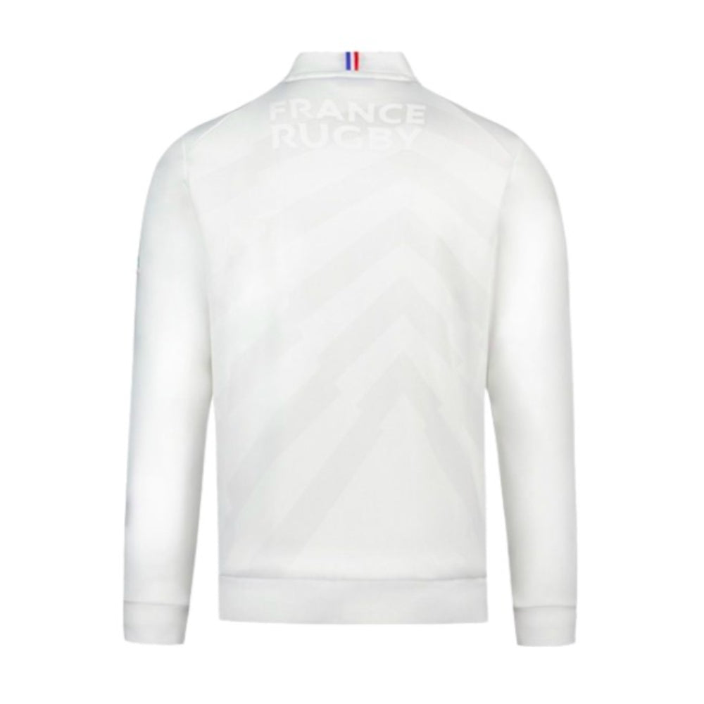 2023-2024 France Rugby Presentation Sweat Top (White) Product - Sweat Tops Le Coq Sportif   