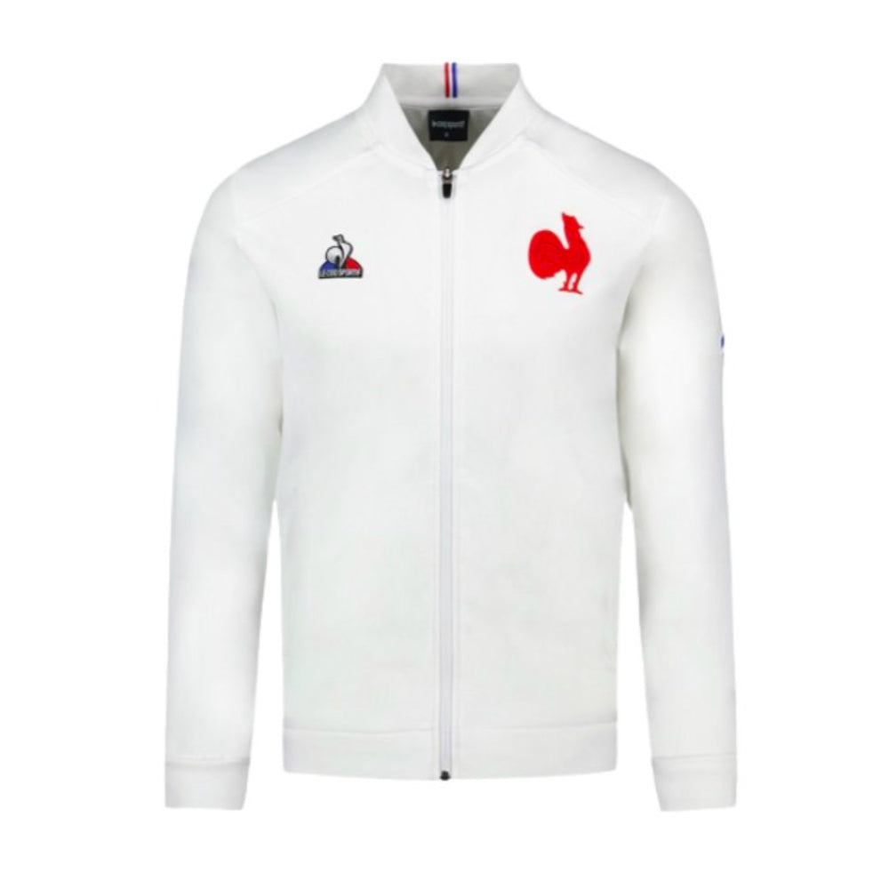 2023-2024 France Rugby Presentation Sweat Top (White) Product - Sweat Tops Le Coq Sportif   