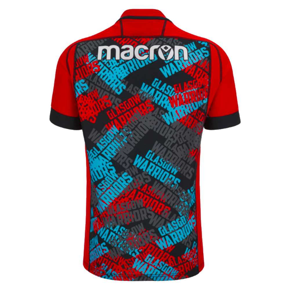 2023-2024 Glasgow Warriors Training Rugby Shirt Product - Training Shirts Macron   