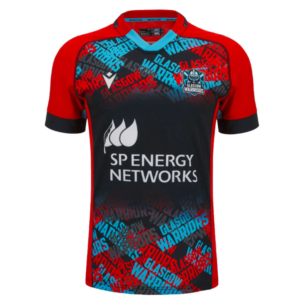 2023-2024 Glasgow Warriors Training Rugby Shirt Product - Training Shirts Macron   