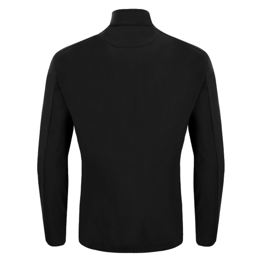2023-2024 Glasgow Warriors Pre Match Anthem Jacket (Black) Product - Jackets Macron   