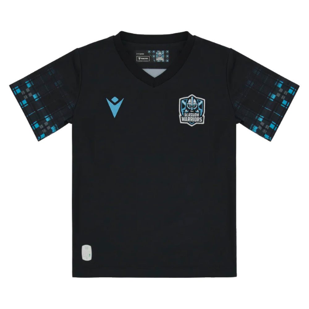 2023-2024 Glasgow Warriors Home Rugby Mini Kit Shirt Product - Football Shirts Macron   