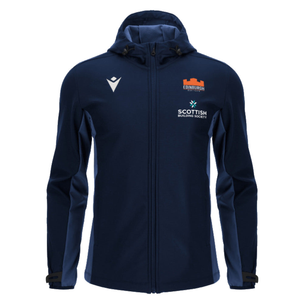 2023-2024 Edinburgh Rugby Softshell Jacket (Navy) Product - Jackets Macron   