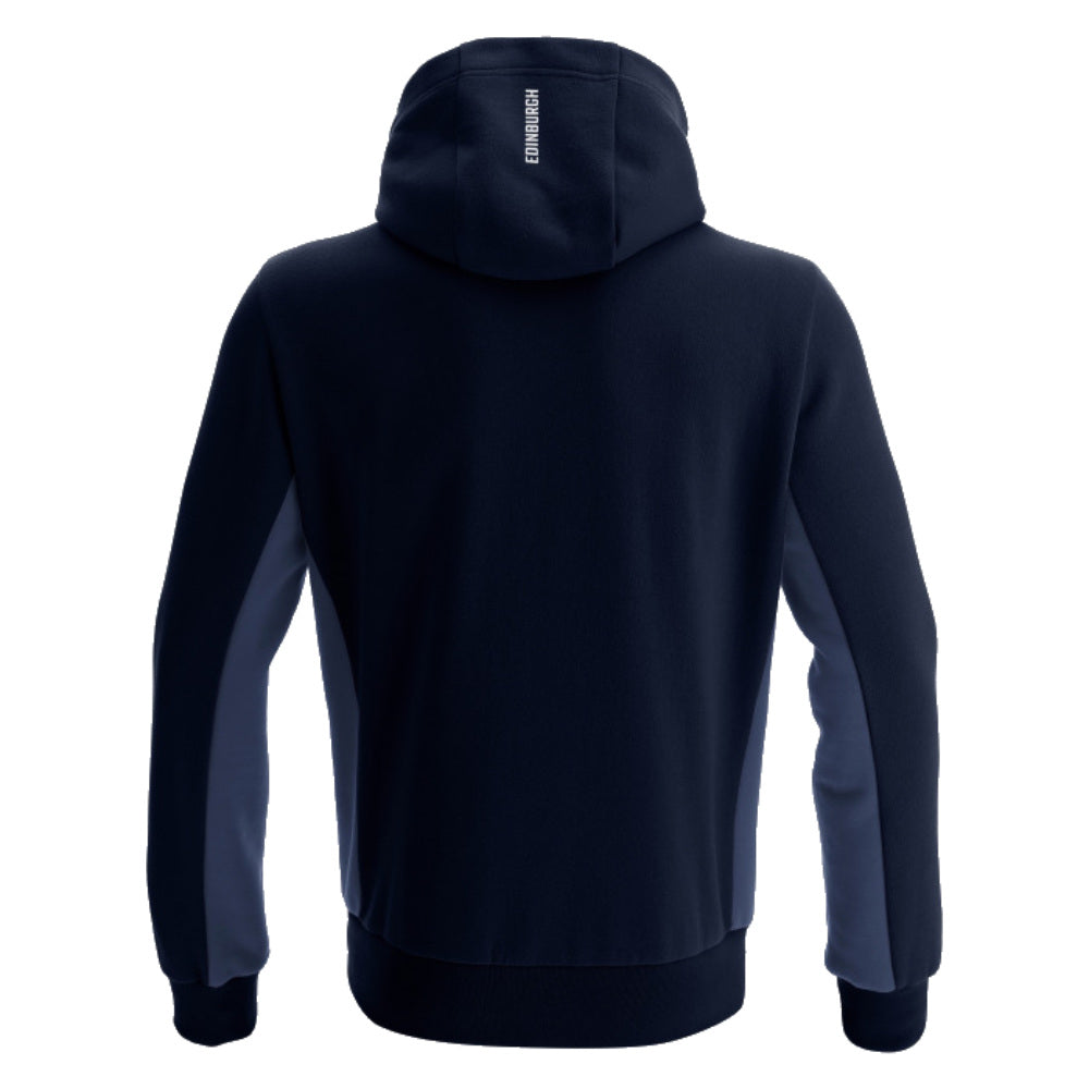 2023-2024 Edinburgh Rugby Full Zip Sweatshirt (Navy) Product - Sweat Tops Macron   