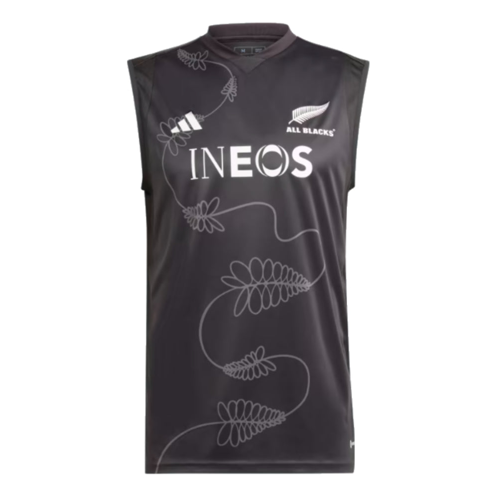 2023-2024 New Zealand All Blacks Rugby Performance Singlet (Black) Product - Sleeveless Adidas   