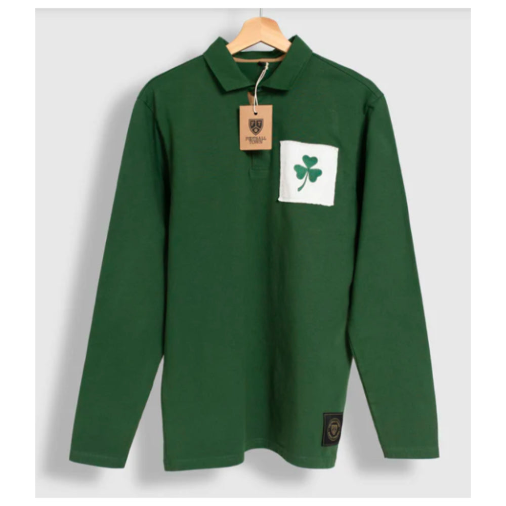 Ireland Shamrock Retro Rugby Jersey Product - Football Shirts Football Town   