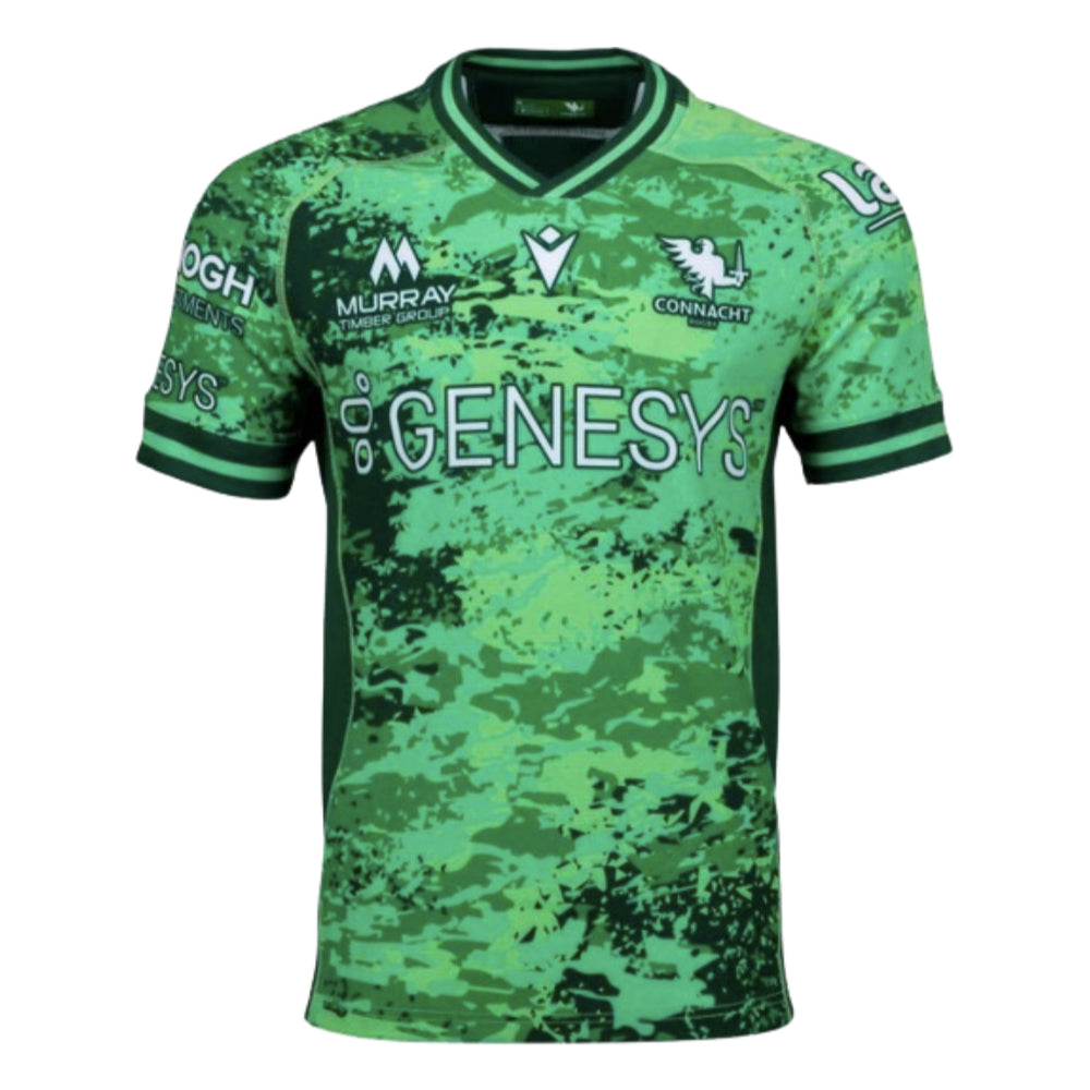 2023-2024 Connacht Rugby Training Jersey (Green) Product - Training Shirts Macron   