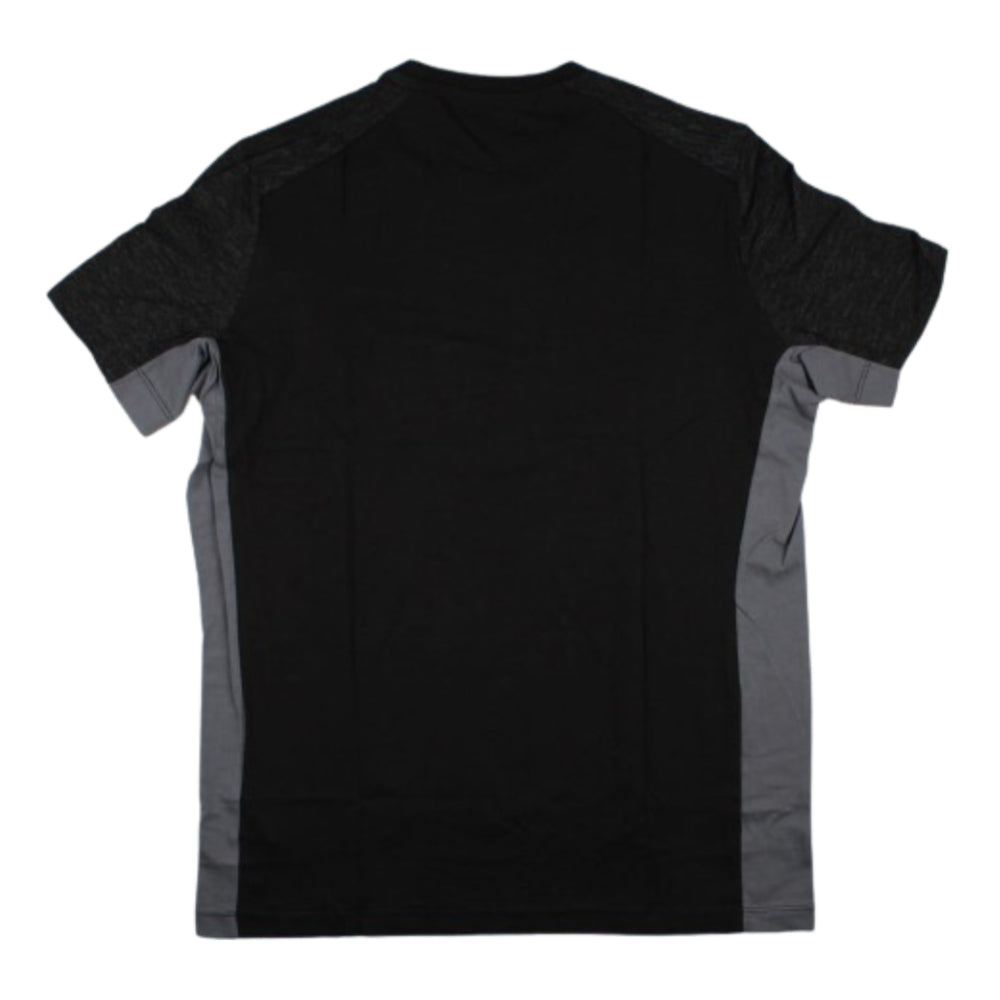 2023-2024 Newcastle Falcons Travel Player T-Shirt (Black) Product - T-Shirt Macron   