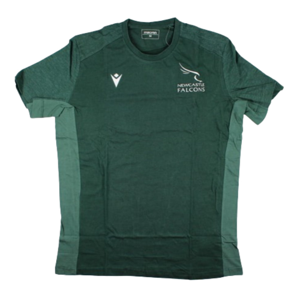 2023-2024 Newcastle Falcons Travel Player T-Shirt Product - Training Shirts Macron   