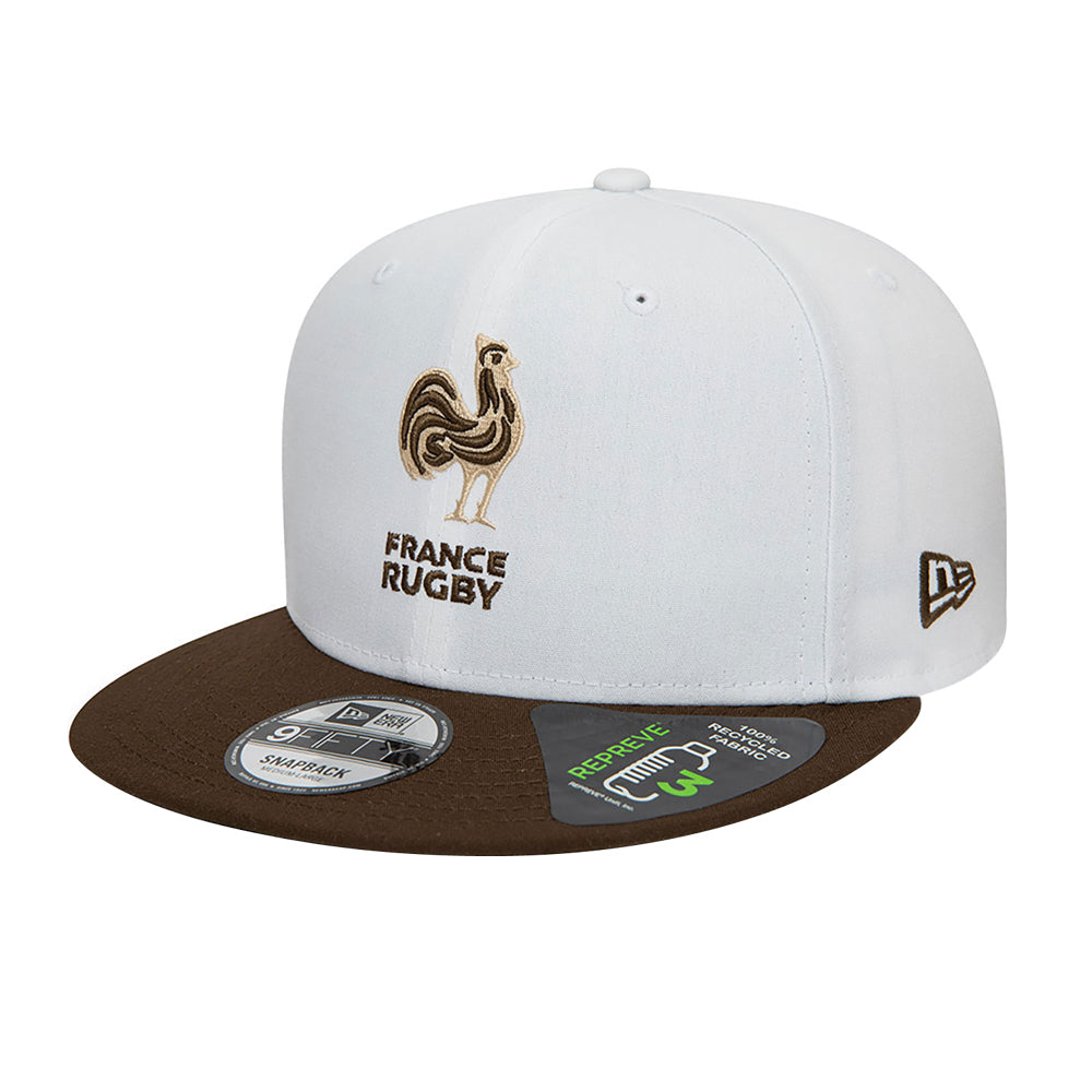 France Rugby White 9FIFTY Snapback Cap Product - Headwear New Era   