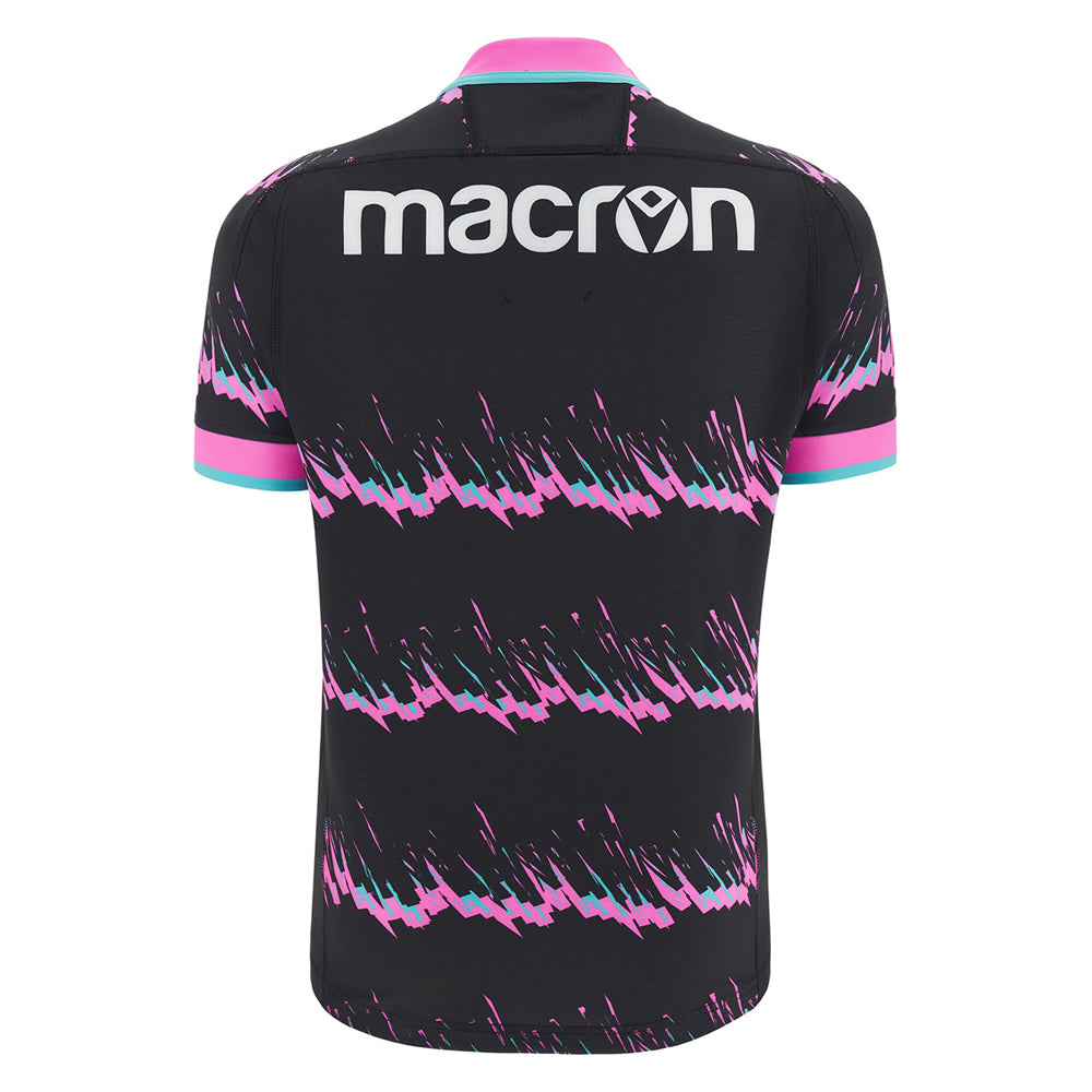 2024-2025 Barbarians Rugby Training Jersey (Black-Pink) (Your Name) Product - Hero Shirts directrugby   