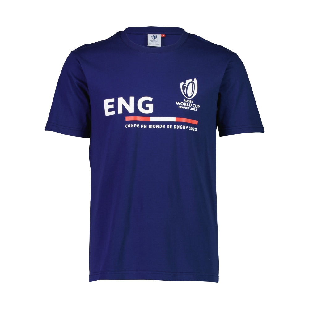 RWC 2023 England Supporter T-shirt - Navy Product - Polo Shirts Sportfolio   