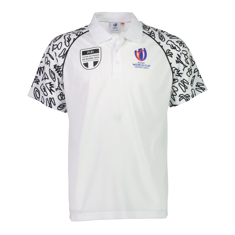RWC 2023 Fiji Polo - White Product - Polo Shirts Sportfolio   