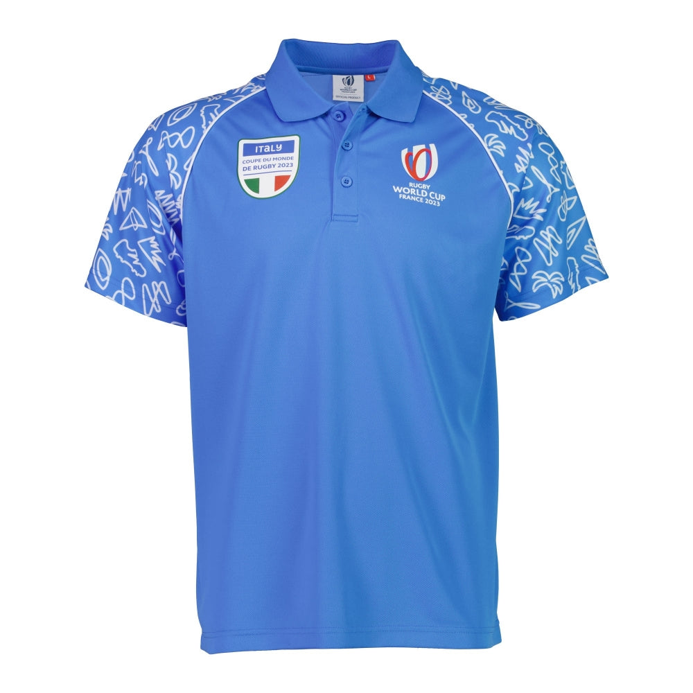 RWC 2023 Italy Polo - Italy Blue Product - Polo Shirts Sportfolio   