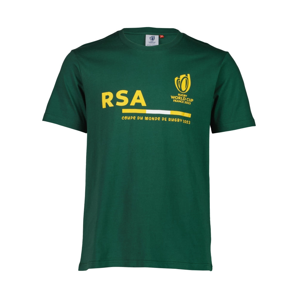 RWC 2023 South Africa Supporter T-shirt - Bottle Green Product - T-Shirt Sportfolio   