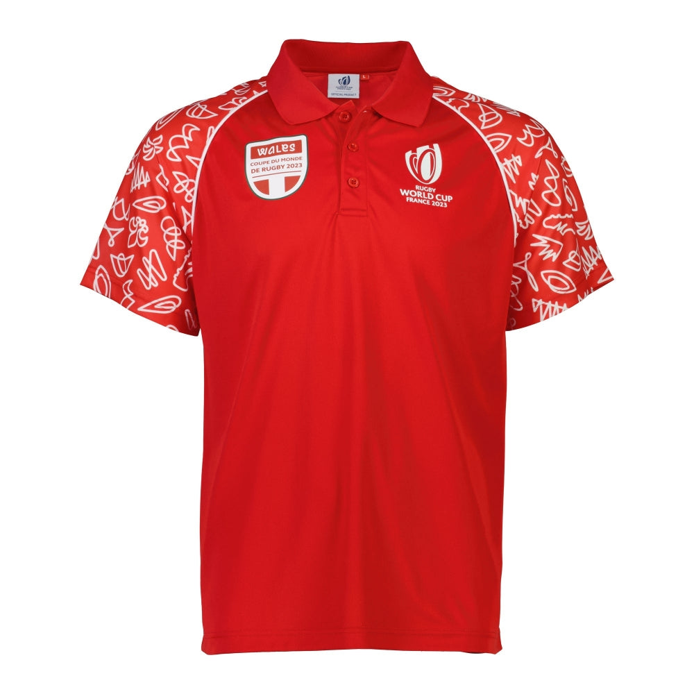 RWC 2023 Wales Polo - Red Product - Polo Shirts Sportfolio   