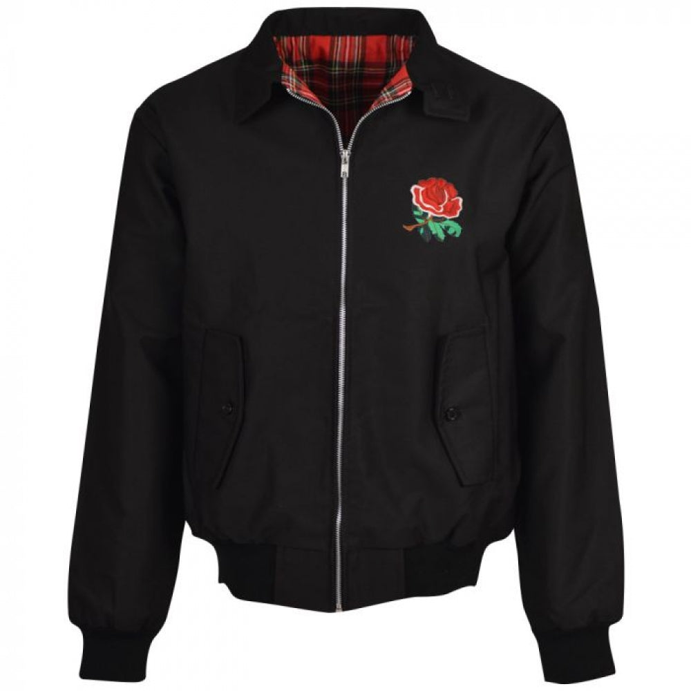 England 1980 Rugby Black Harrington Jacket Product - General Toffs   