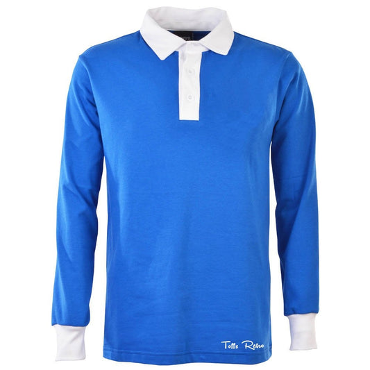 TOFFS Classic Retro Royal Long Sleeve Rugby Style Shirt_0