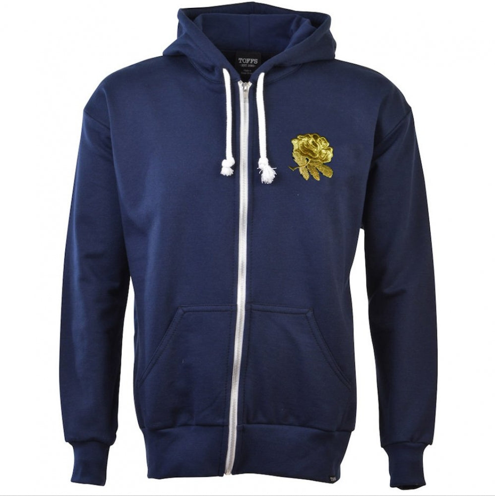 England Rugby 6 Nations Gold Rose Zip Hoodie - Navy Product - General Toffs   