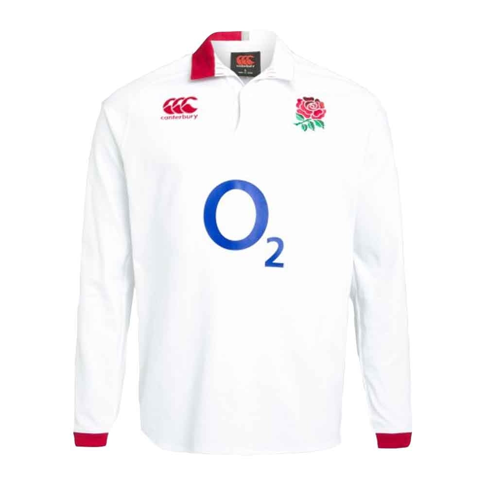 2019-2020 England Canterbury Home Classic LS Rugby Shirt