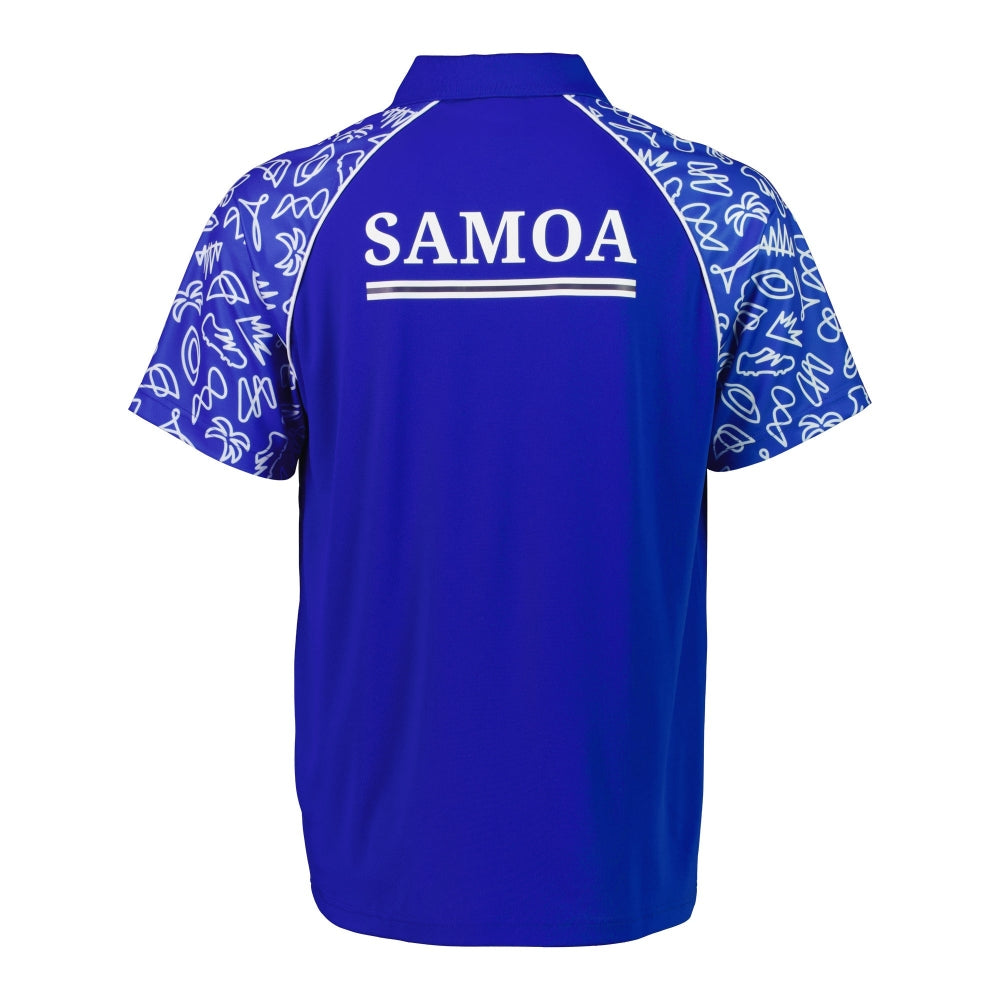 RWC 2023 Samoa Polo - Royal Blue Product - Polo Shirts Sportfolio   