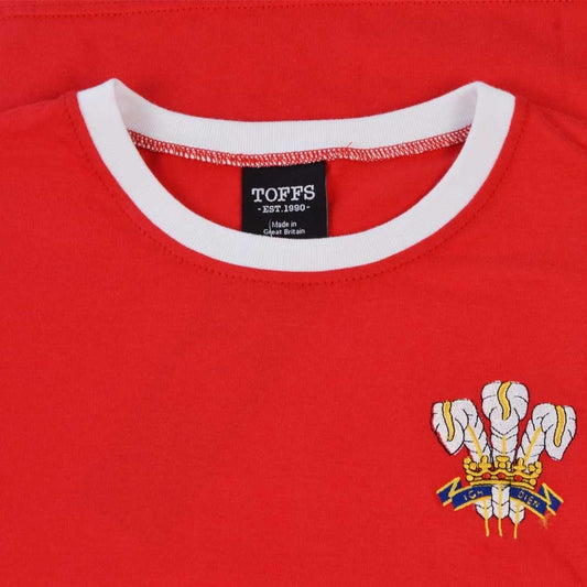 Wales Rugby T-Shirt - Red/White Ringer_1