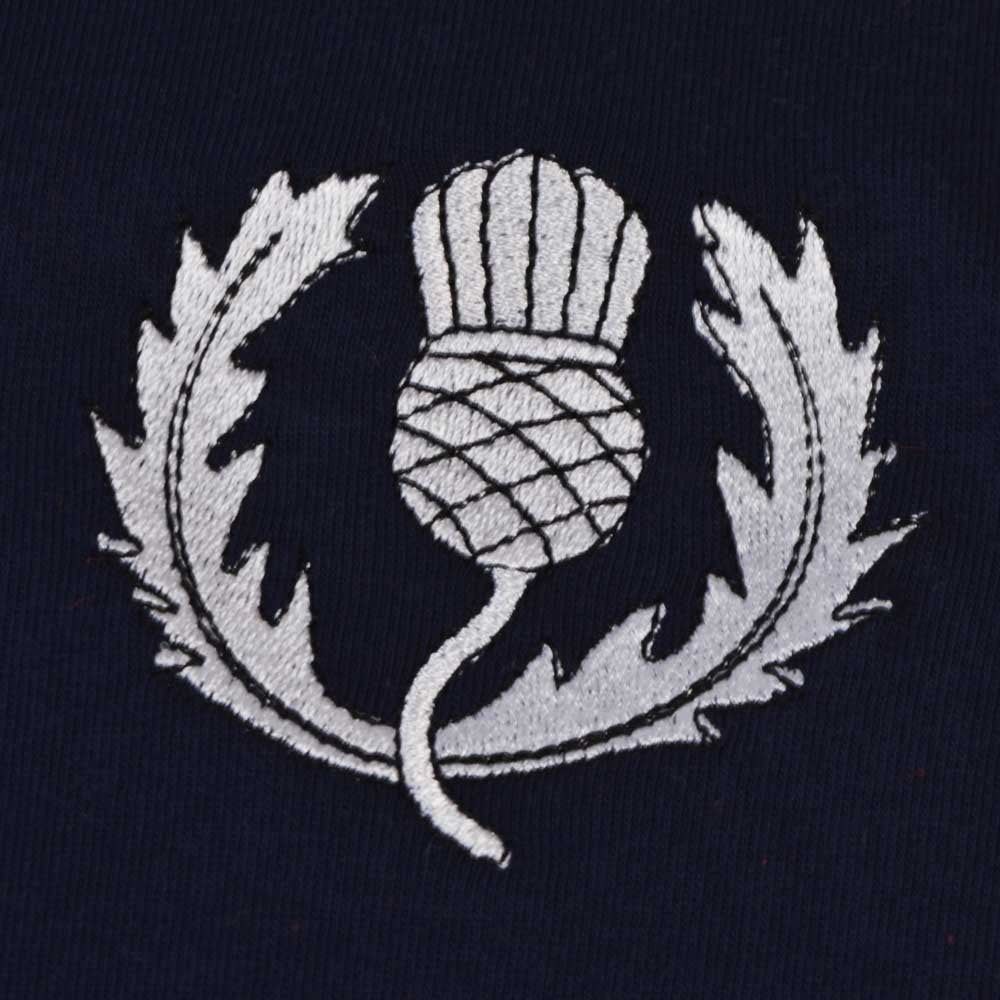 Scotland Rugby T-Shirt - Navy/White Ringer Product - T-Shirt Toffs   