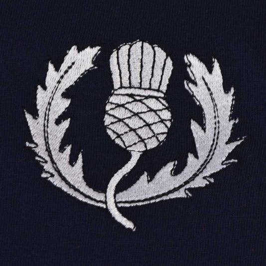 Scotland Rugby T-Shirt - Navy/White Ringer_1